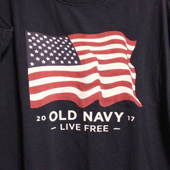 Old Navy American Flag Tank Top Navy Blue - Picture 2 of 4